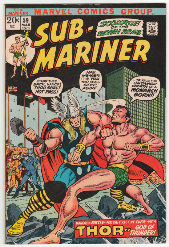 The Sub-Mariner #59 front cover