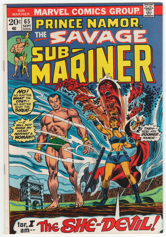The Sub-Mariner #65 front cover