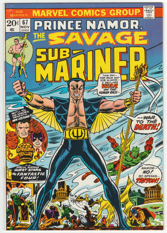 The Sub-Mariner #67 front cover