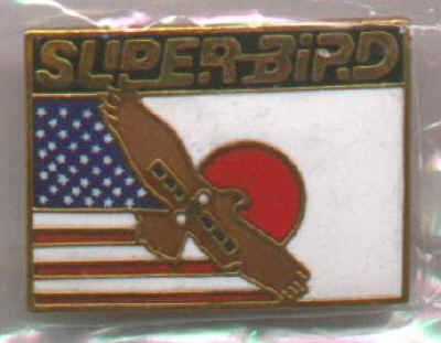 Superbird Satellite Pin
