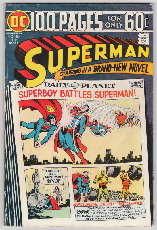 Superman #284 front cover