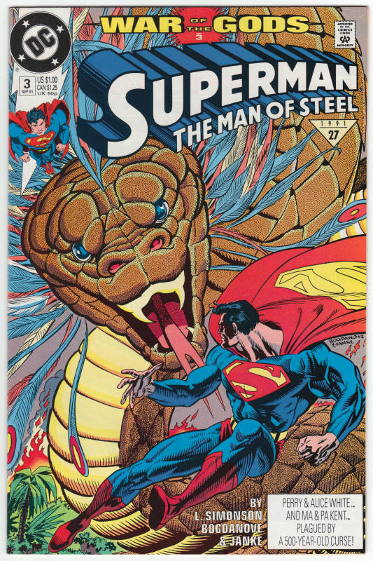 Superman The Man Of Steel #3 front cover