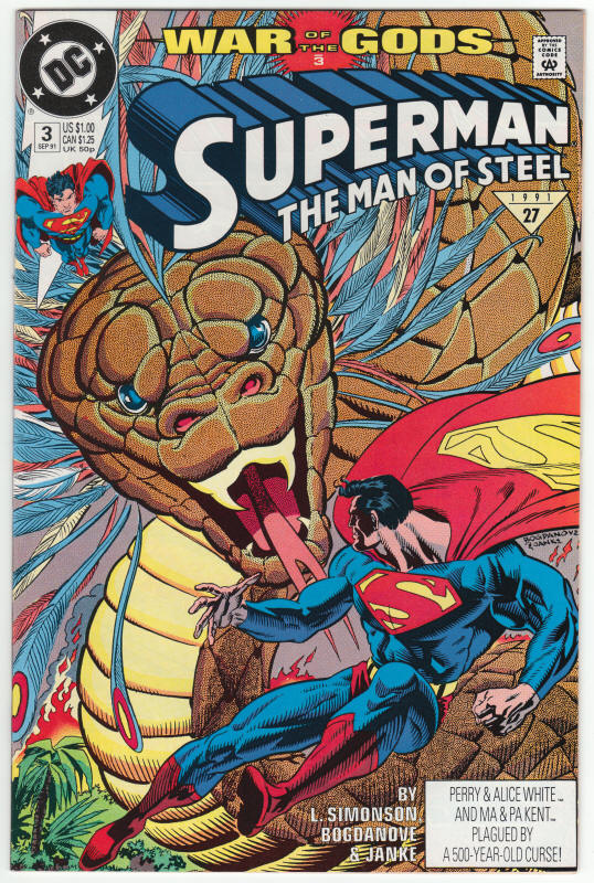 Superman The Man Of Steel #3 front cover