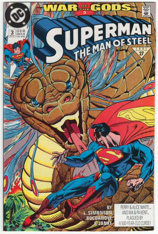 Superman The Man Of Steel #3 front cover