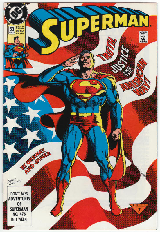 Superman Second Series #53 front cover