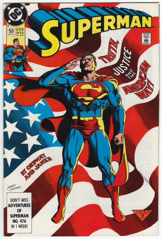 Superman Second Series #53 front cover