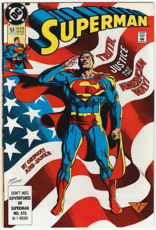 Superman Second Series #53 front cover