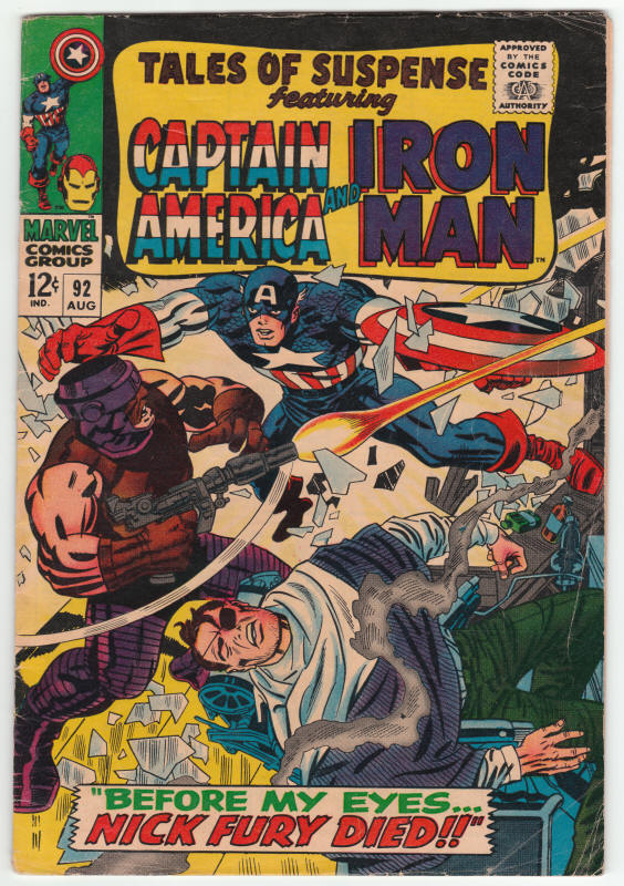 Tales Of Suspense #92 front cover