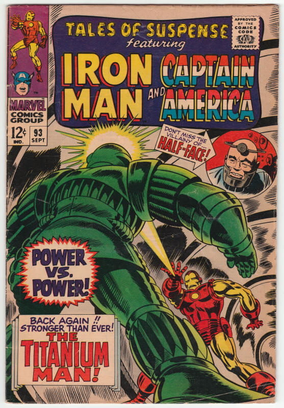 Tales Of Suspense #93 front cover