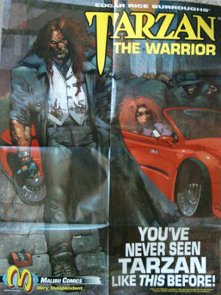 Tarzan The Warrior Malibu Comics Promo Poster