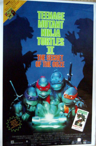 Teenage Mutant Ninja Turtles II Home Video Movie Poster
