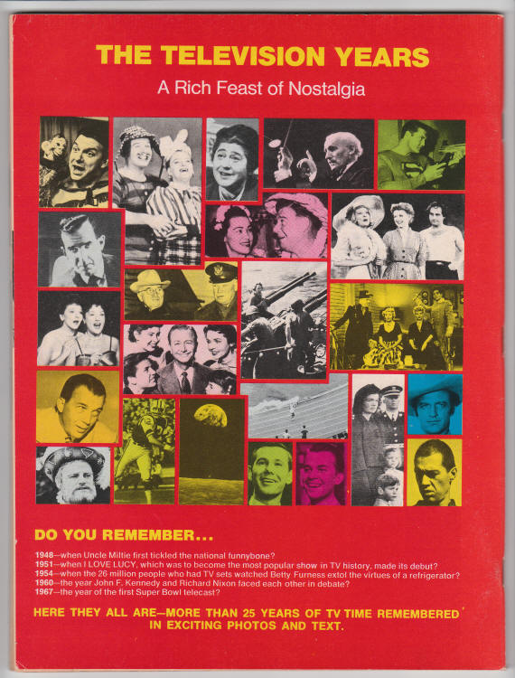 The Television Years back cover