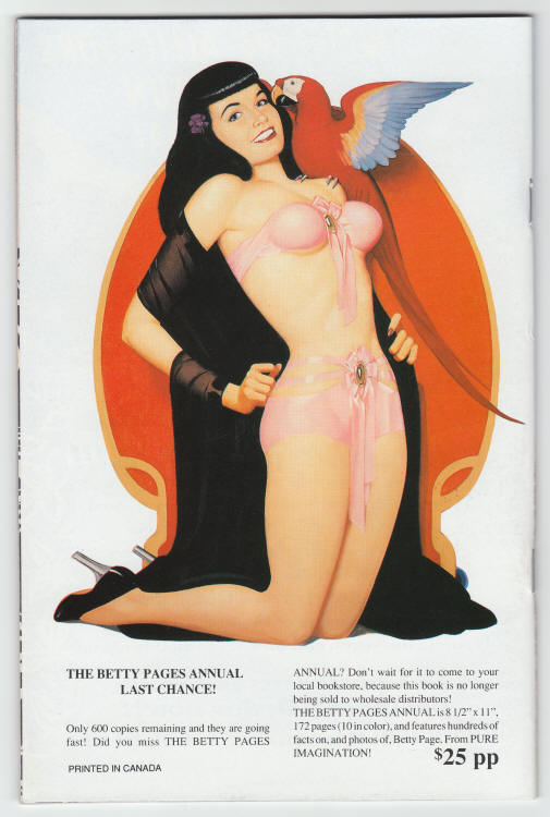 The Betty Pages #8 back cover