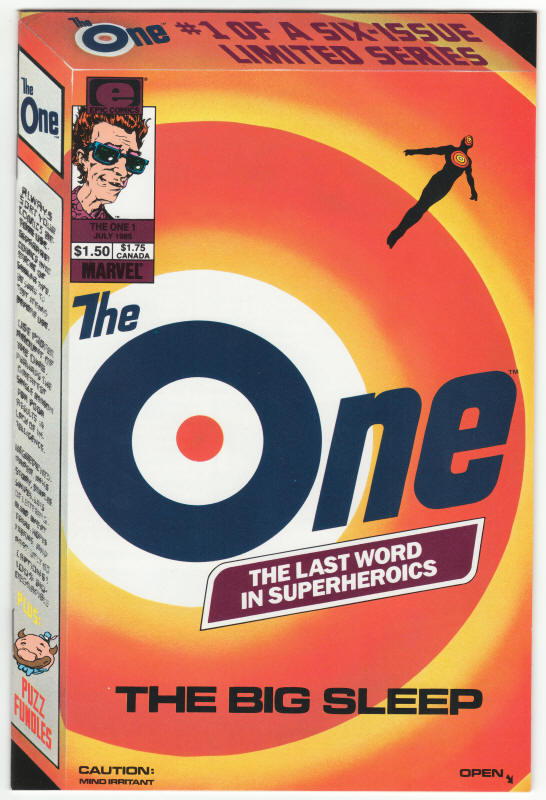 The One #1 front cover