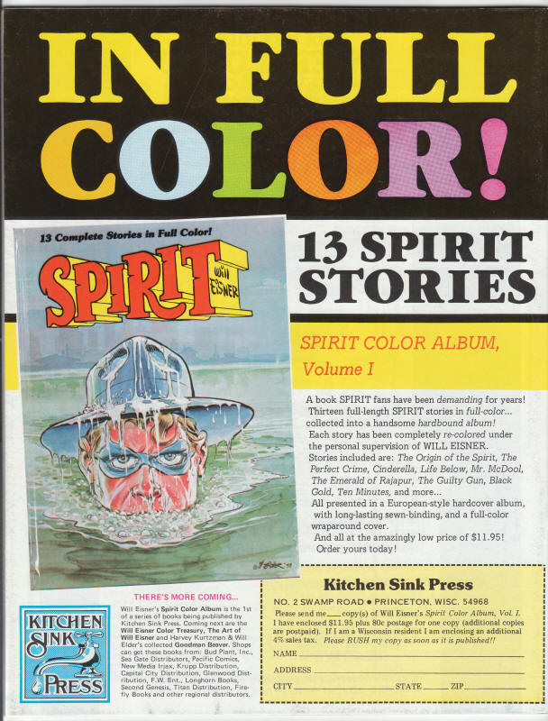 The Spirit Magazine #32 back cover