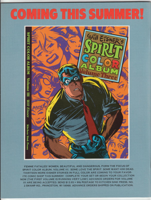 The Spirit Magazine #40 back cover
