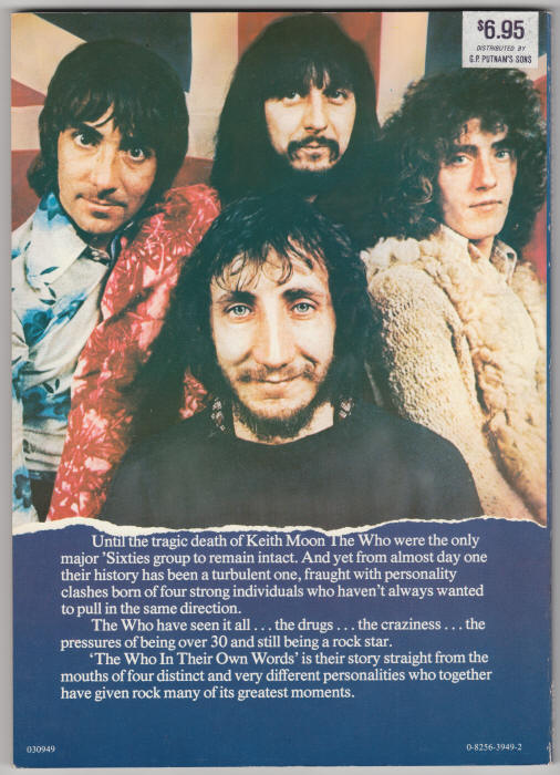 The Who In Their Own Words back cover