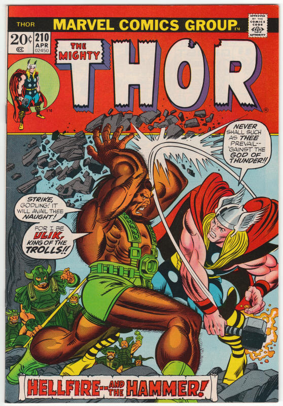 Thor #210 front cover