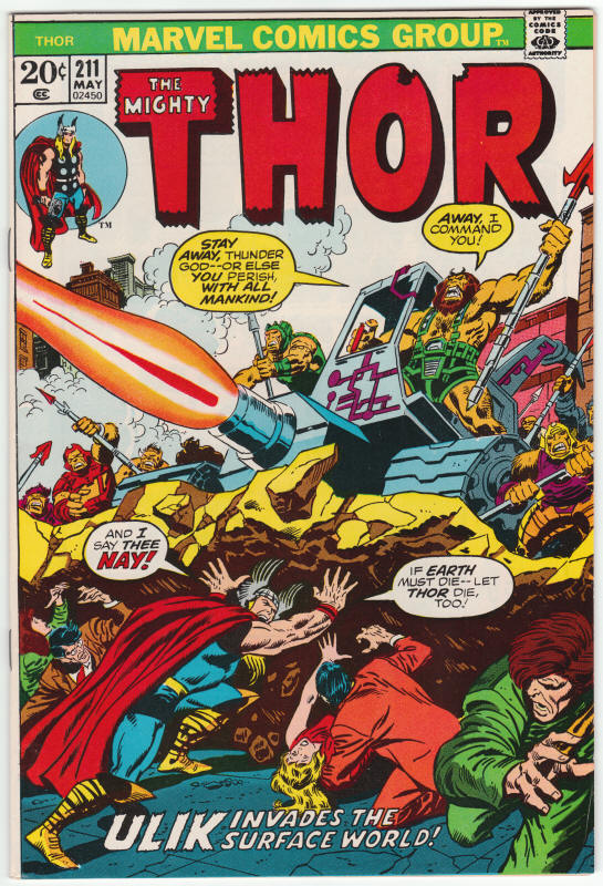 Thor #211 front cover