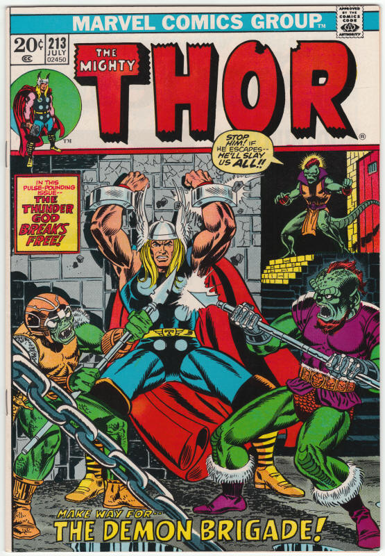 Thor #213 front cover jim starlin art