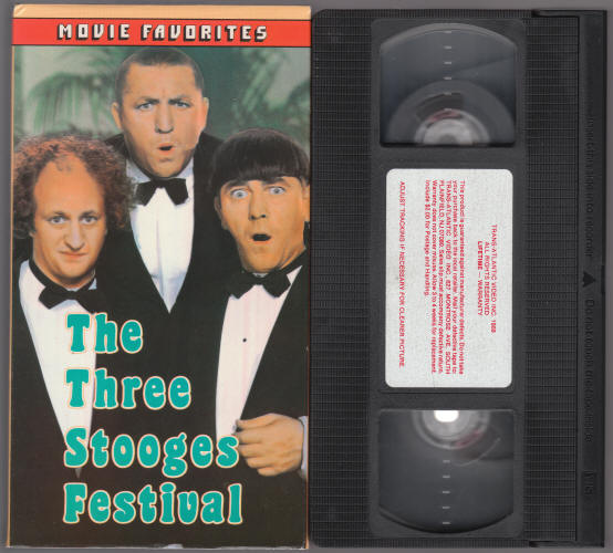 The Three Stooges Festival VHS Videotape