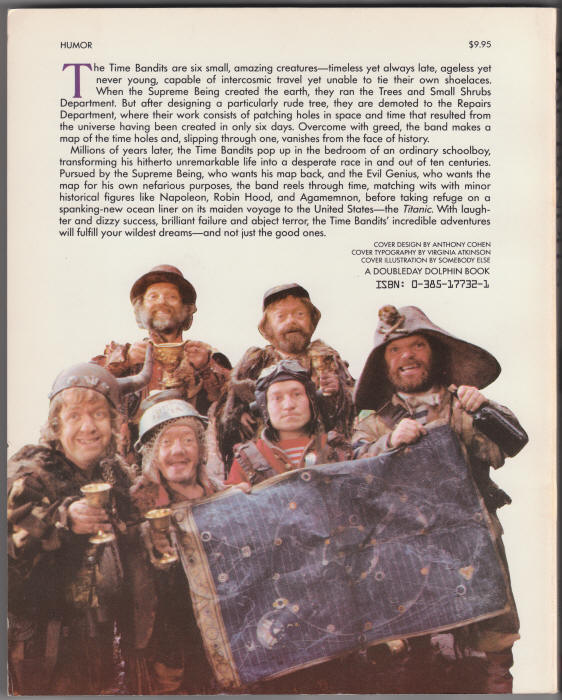 Time Bandits The Movie Script back cover