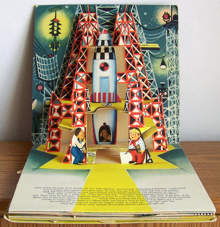 Tip And Top And The Moon Rocket first pop-up