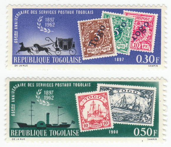 1963 Republique Togolaise Postage Stamp Lot