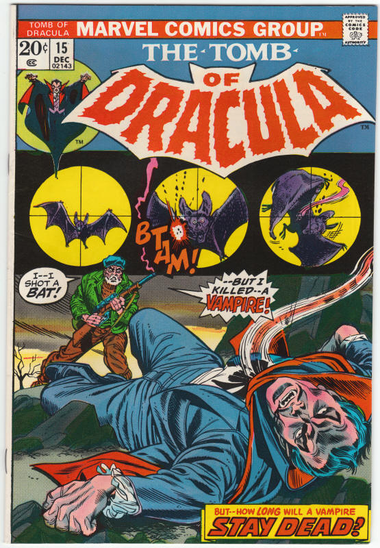 Tomb Of Dracula #15 front cover