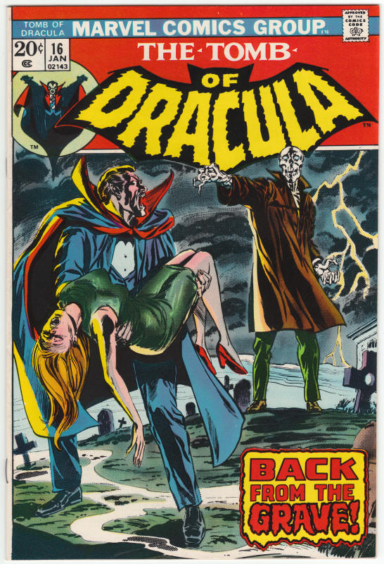 Tomb Of Dracula #16 front cover