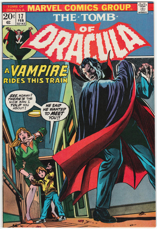 Tomb Of Dracula #17 front cover