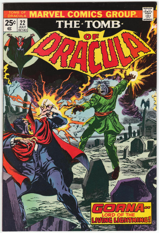 Tomb Of Dracula #22 front cover