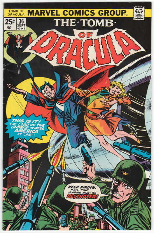 Tomb Of Dracula #36 front cover