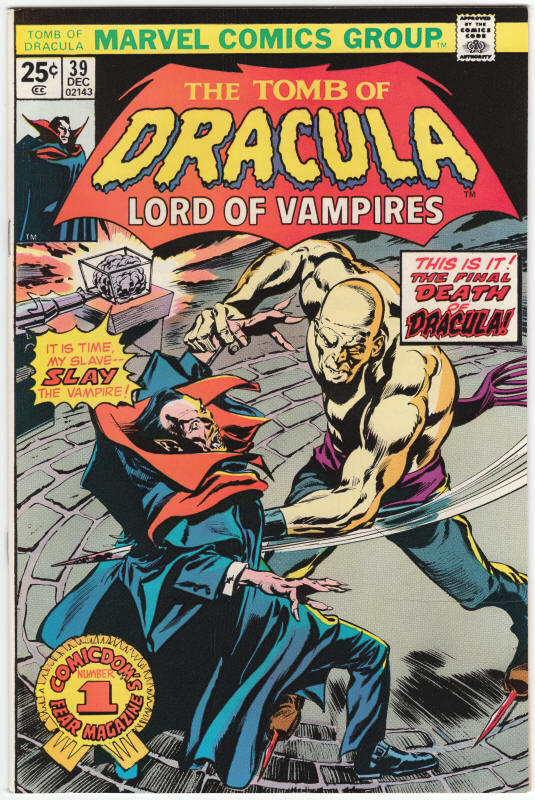 Tomb Of Dracula #39 front cover