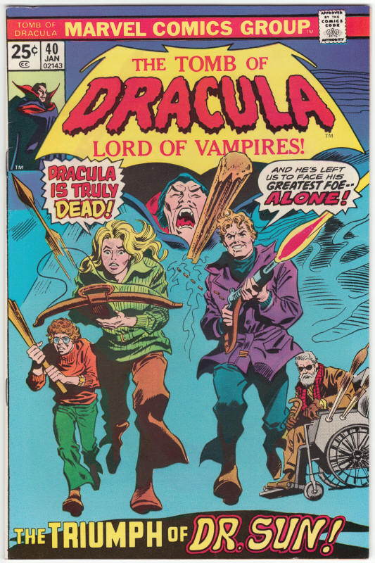 Tomb Of Dracula #40 front cover