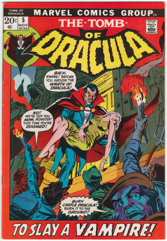 Tomb Of Dracula #5 front cover