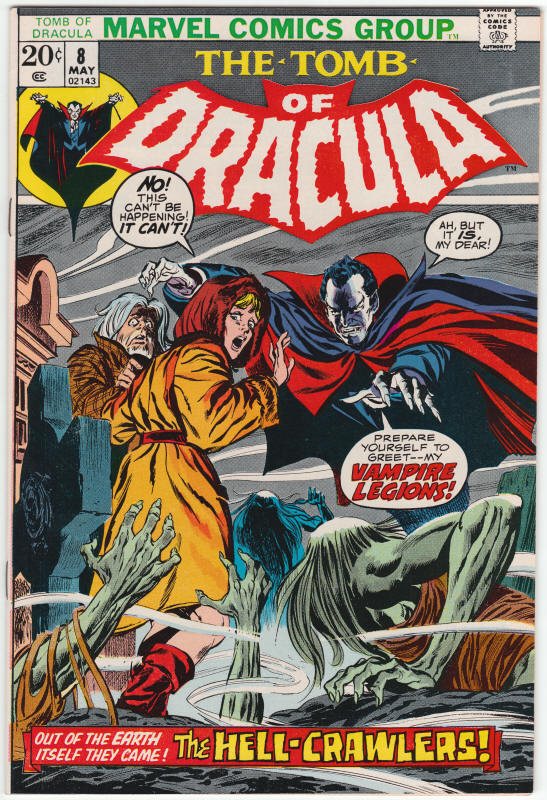 Tomb Of Dracula #8 front cover