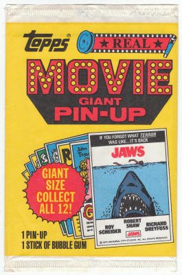 1981 Topps Movie Giant Pin up Wrapper