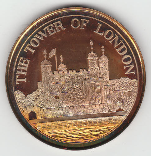 1978 Tower Of London Commemorative Bronze Medallion obverse