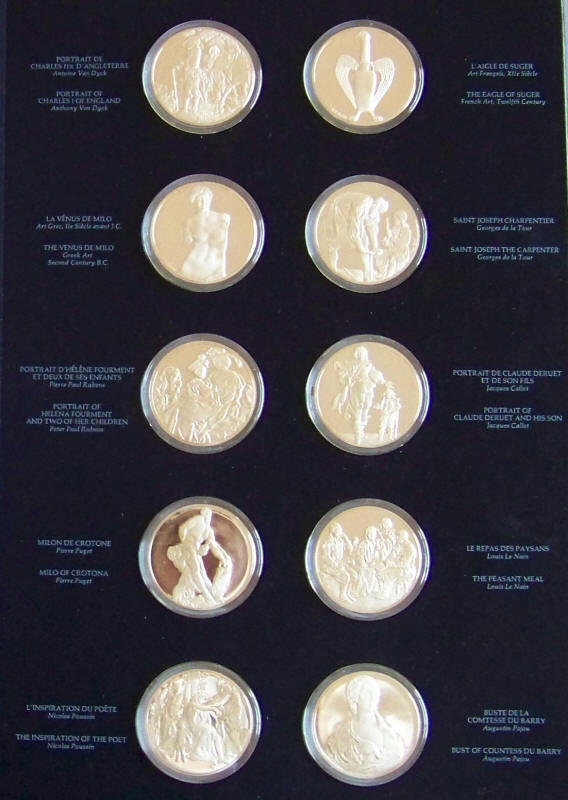 Treasures Of The Louvre Sterling Silver Proof Medals Page 3