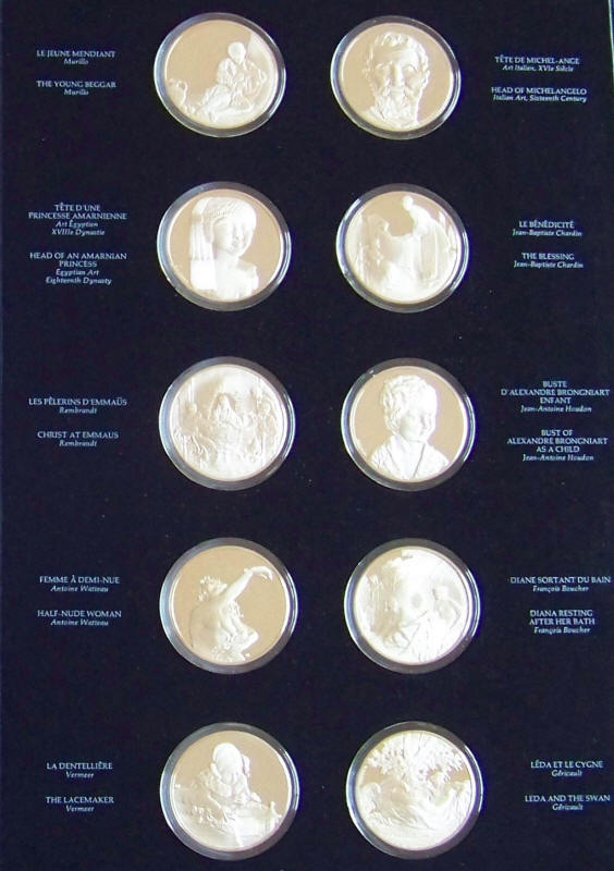 Treasures Of The Louvre Sterling Silver Proof Medals Page 4