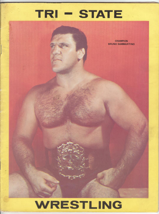 Tri State Wrestling Program 1966 front cover