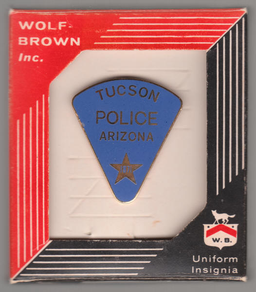 Tucson Police Department Uniform Enamel Pin Box front