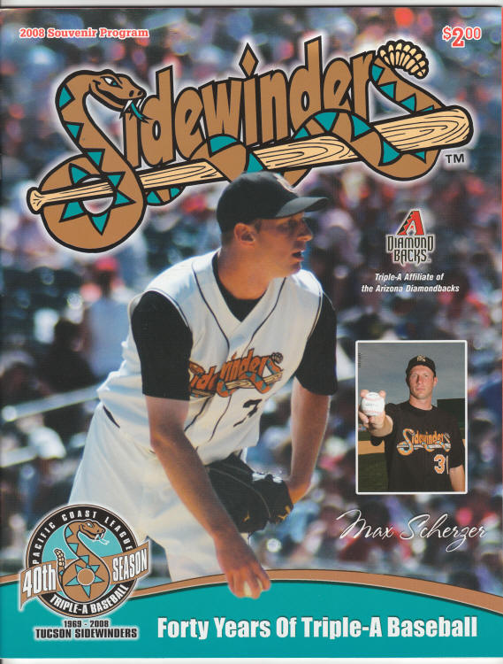 Tucson Sidewinders 2008 Program front cover