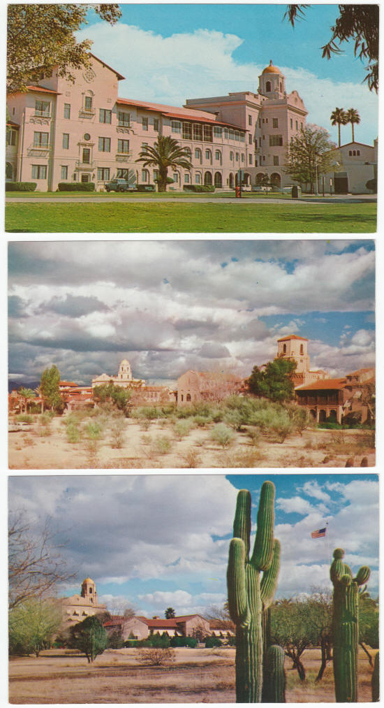 Tucson US Veterans Hospital Post Cards 1960s