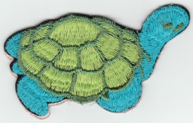 1972 1973 Cloth Decorative Turtle Patch