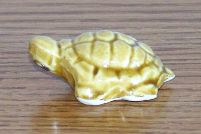 Early 1970s Golden Clay Ceramic Turtle