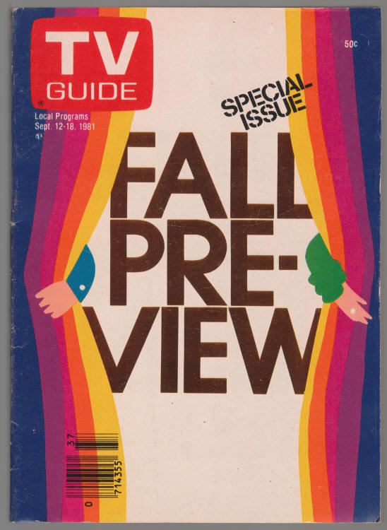TV Guide #1485 September 1981 cover
