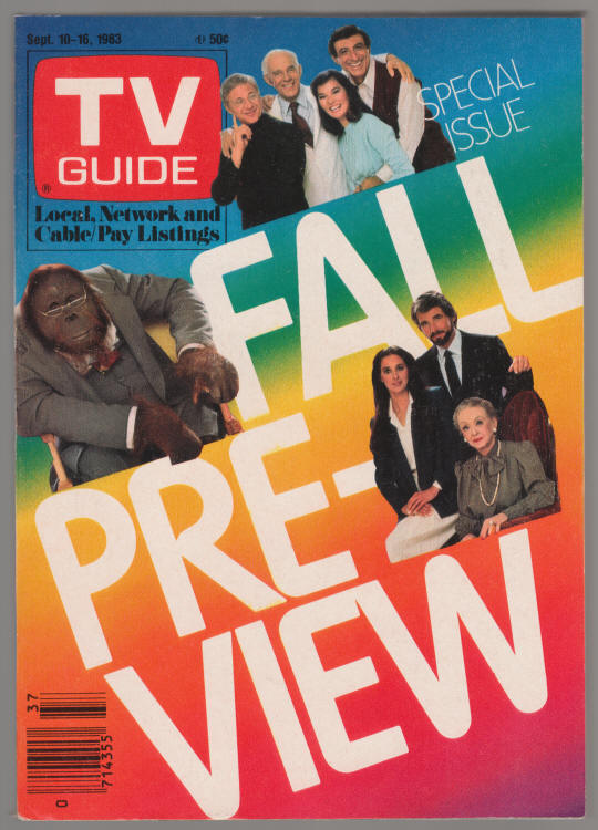 TV Guide #1589 September 1983 cover