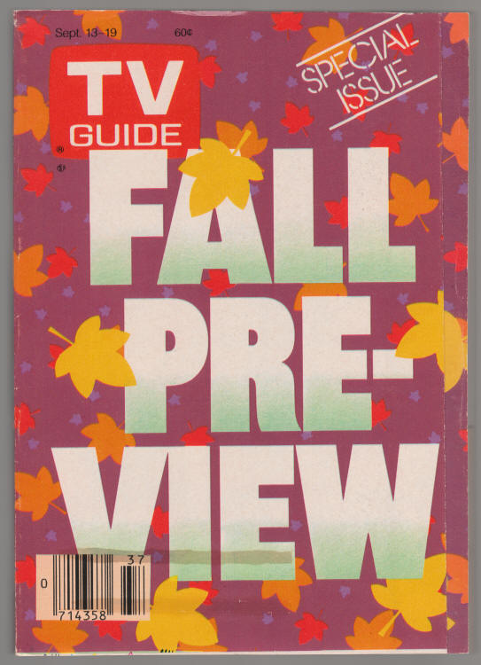 TV Guide #1746 September 1986 front cover